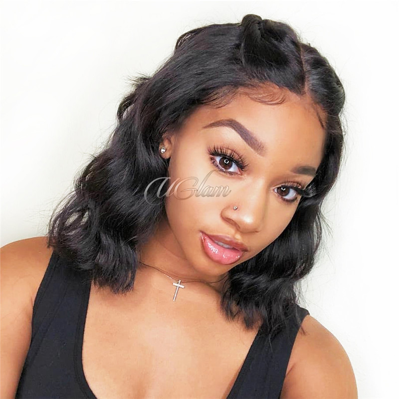 Uglam Clearance 360 Lace Frontal Wigs Body Wave 250% Density